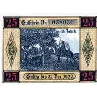 25 Pfennig Gemeinde-Sparkasse