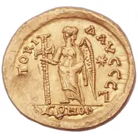 Solidus - Zeno VICTORIA AVGGG, Constantinopolis