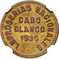 0.12 1/2 Bolívar Cabo Blanco Leper Colony