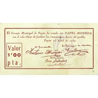 1 Peseta Fayón