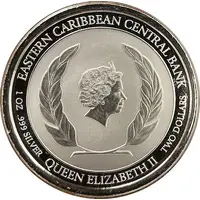 2 Dollars - Elizabeth II Frigatebird