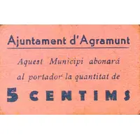 5 Céntimos Agramunt