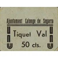 50 Céntimos Calonge de Segarra