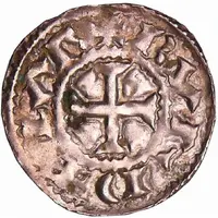 Denier - Lothair II Bordeaux mint