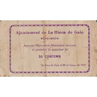 25 Céntimos La Riera de Gaià
