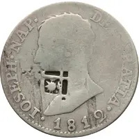 4 Reales Countermark on Spanish - Seville 4 Reales, KM#540.2