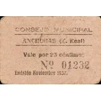 25 Céntimos Anchuras