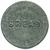 Bread Token - Large Wrapped Loaf, Wellingborough CSL Northamptonshire