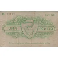1 Peseta Canet de Mar