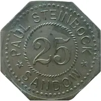 25 Pfennigs - Sandow Paul Steinbock