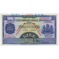 5 Dollars Barclay's Bank