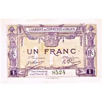 1 Franc - Chambre de Commerce de Calais 62