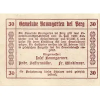 30 Heller Baumgarten