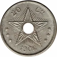 20 Centimes - Léopold II