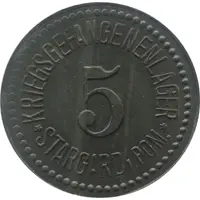 5 Pfennig - Stargard in Pommern Kriegsgefangenenlager