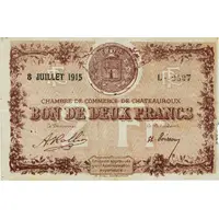 2 Francs - Chambre de Commerce de Chateauroux 36