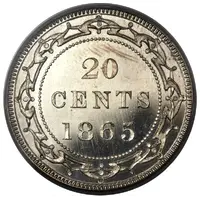 20 Cents - Victoria Specimen Pattern