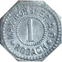 1 Pfennig - Rodach Max Roesler A. G.