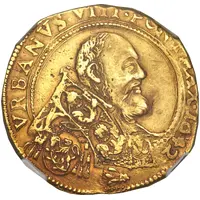 Quadruple Gold Ecu - Urban VIII Anthony Barberini Legate