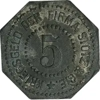 5 Pfennig - Mannheim Stotz and Cie