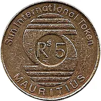 Token - 5 Rupees - Sun International Hotel