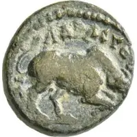 Hemiassarion - Antoninus Pius ΔΙΑ (ΠΟ ΑΙ) ΑΔΡΑϹΤΟΥ