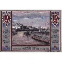 10 Marks MIAMA, Mitteldeutsche Ausstellung für Siedelung Sozialfürsorge und Arbeit Magdeburg 1922