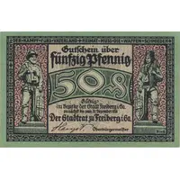 50 Pfennig with Ausgabe and Reihe