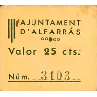 25 Céntimos Alfarràs