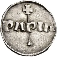 Denier - Henry II as emperor, Pavia mint