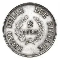 2 Lire - Joachim Murat Silver pattern