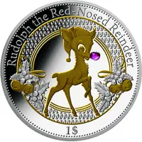 1 Dollar Christmas Island - Rudolph