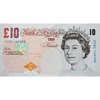 10 Pounds - Elizabeth II Charles Darwin, paper