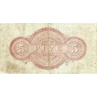 5 Dollars Decoration in top left