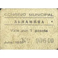 1 Peseta Alhambra