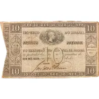 10 Mil Réis Thesouro Nacional, 1st print