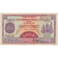 5 Dollars Barclay's Bank