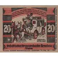 20 Pfennigs Straßenbahn