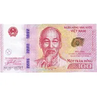 100 Dong 65th Anniversary of the National Bank
