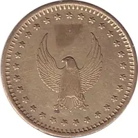 Token - No Cash Value Eagle looking left, on both sides, 24.7 mm