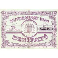 25 Céntimos Benifayó
