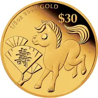 30 Dollars - Charles III Year of the Horse: Longevity