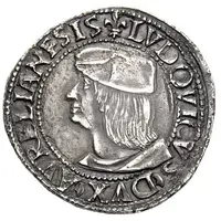 1 Testone - Ludovico XII d'Orléans