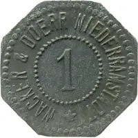 1 Pfennig - Niederramstadt Wacker and Doerr