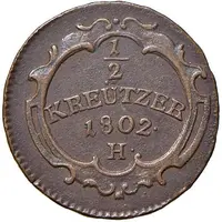 1/2 Kreuzer - Franz II