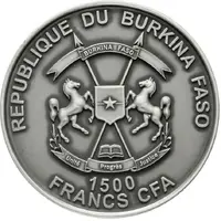 1500 Francs CFA Canonization John Paul II