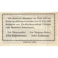 20 Heller Steinhaus bei Wels