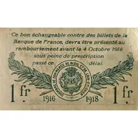 1 Franc Chambre de Commerce de Blois & de Loir-et-Cher