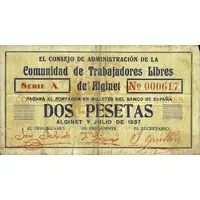 2 Pesetas Alginet