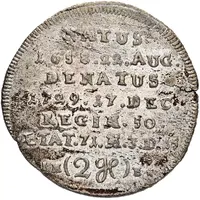 2 Groschen - John Ernest IV Death